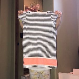 striped j crew dress with pockets